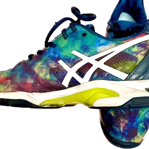 Asics Shoes - Asics Gel Solutions Speed 3 Tennis Tie Dyed Shoes, size 7.5